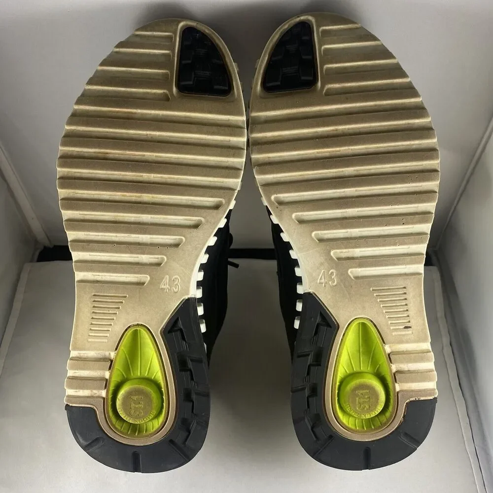 Ecco Men's Zipflex Breathru Hydromax Magnet Grey Sneaker EU 43 Size 9 - 9.5 US